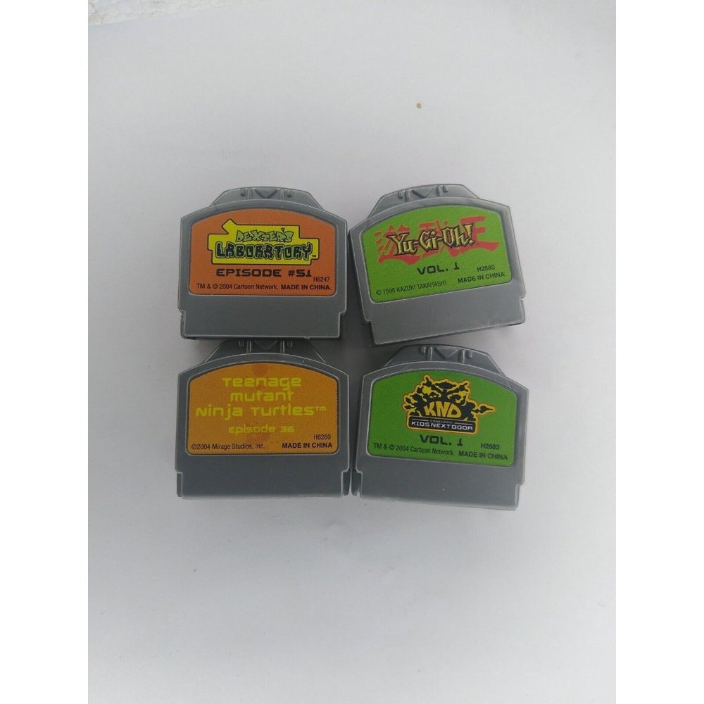 Lot Of 4 - Juice Box 2004 Yu-gi-oh / KND / TMNT/ Dexter's Laboratory Tested